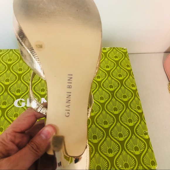 Gianni Bini Gold Fusion Brianna Heels 10M - Picture 8 of 10